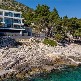 6 bedroom villa with infinity pool and sea views, Korcula Island, sleeps 12
